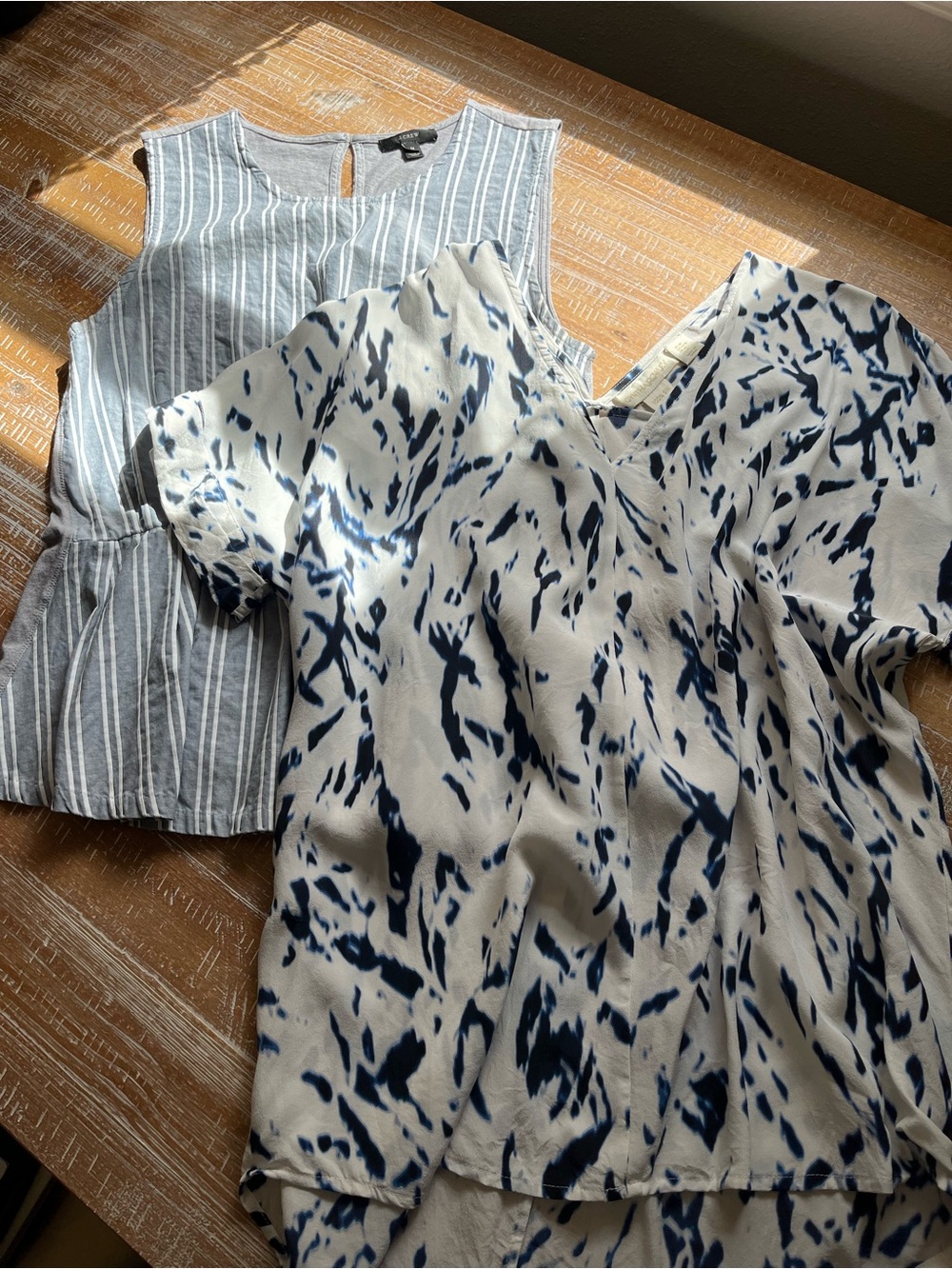 BUNDLE of 2 blue tone tops J. Crew and Cynthia Rowley